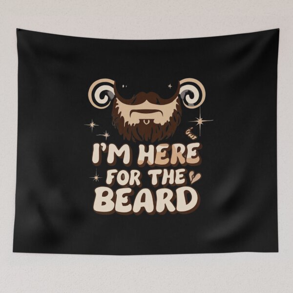 Item preview, I'm Here for the Beard | A Statement Tee for Beard Enthusiasts designed and sold by TshirtWing.