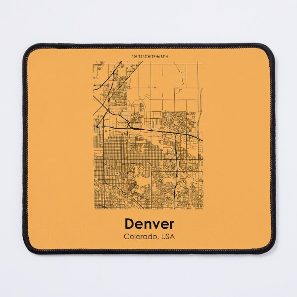 Item preview, City Road Map of Denver, Colorado, USA  designed and sold by 2BROSMAPS1.