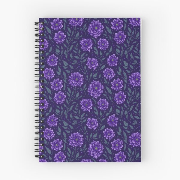 Item preview, Purple flowers pattern designed and sold by LuvleighArt.