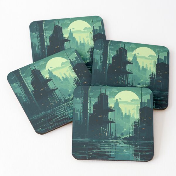 Item preview, A Futuristic Neon City designed and sold by DreamsReverie.