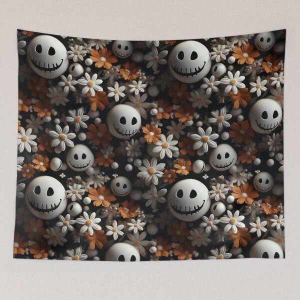 Item preview, Creepy 3D Floral Pattern Spooky Smiling 3D Flowers Pattern Floral Gift designed and sold by Urban  Charms.
