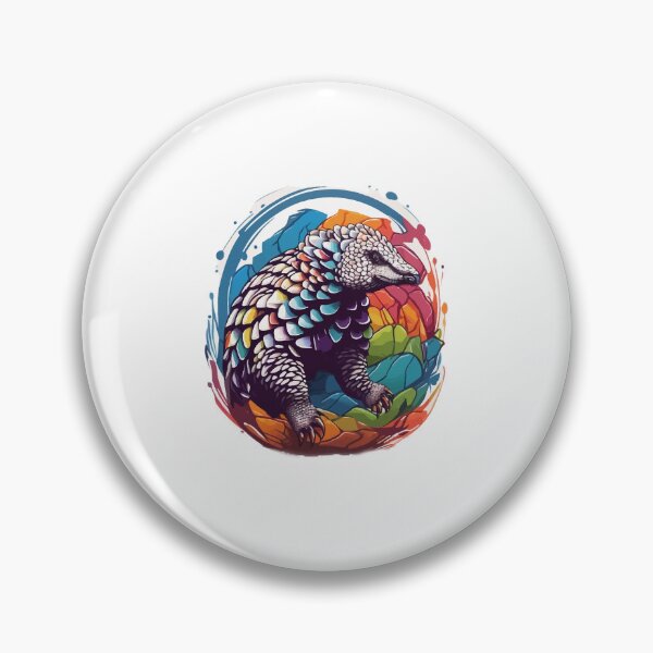 Item preview, Colorful Pangolin Watercolor designed and sold by clothesy7.