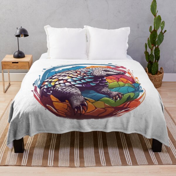 Item preview, Colorful Pangolin Watercolor designed and sold by clothesy7.