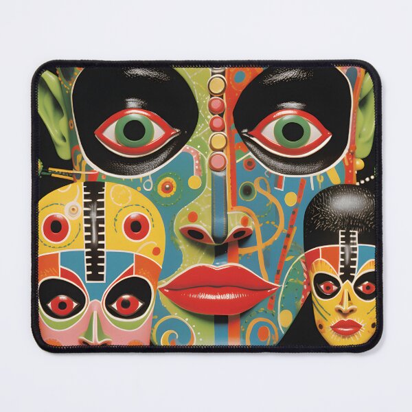Item preview, Depicting Faces with Ethnic Voodoo-style Coloring designed and sold by Je-we.
