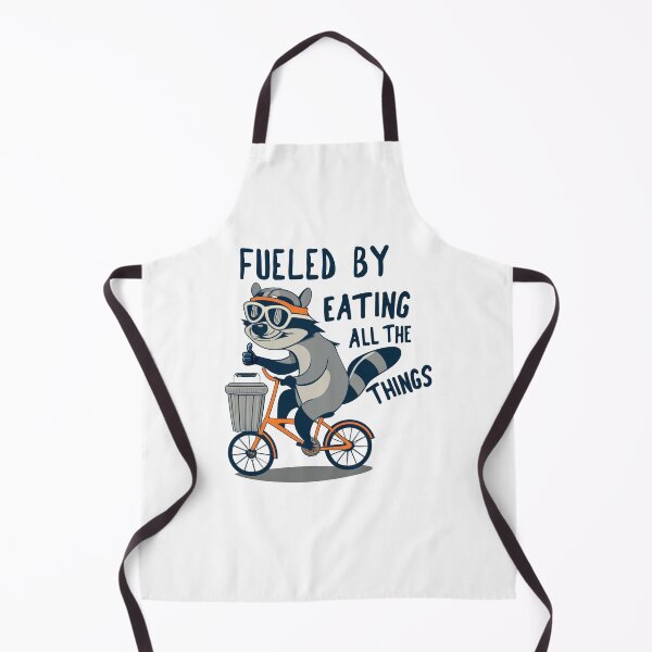 Item preview, Fueled By Eating All The Things Racoon Cycling designed and sold by Esskay Designs.