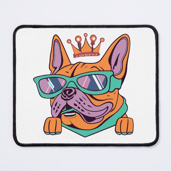 Item preview, A Canine Monarch: Crowned and Spectacled designed and sold by ArtQueen777.