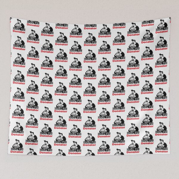 Item preview, Funny sarcastic illustration with text "Body fat donator" design designed and sold by jfcreations.