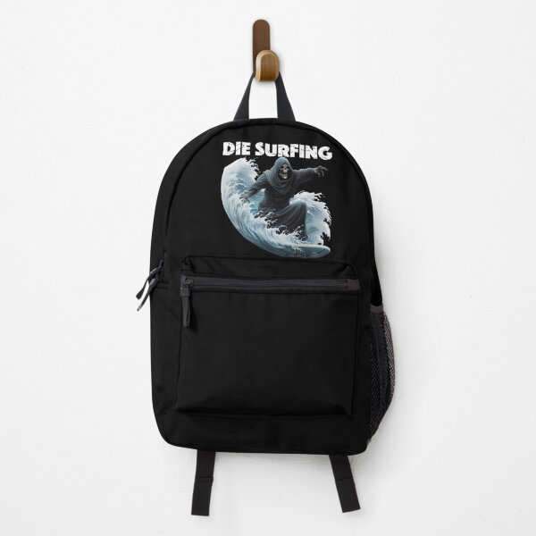 Artikelvorschau, Grim Reaper Surfing - Die Surfing (weiße Schrift) entworfen und verkauft von VelvetRoom.