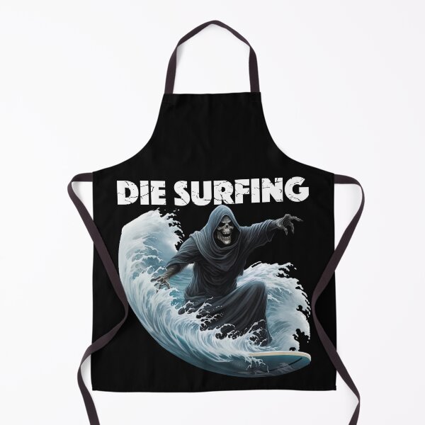 Artikelvorschau, Grim Reaper Surfing - Die Surfing (weiße Schrift) entworfen und verkauft von VelvetRoom.