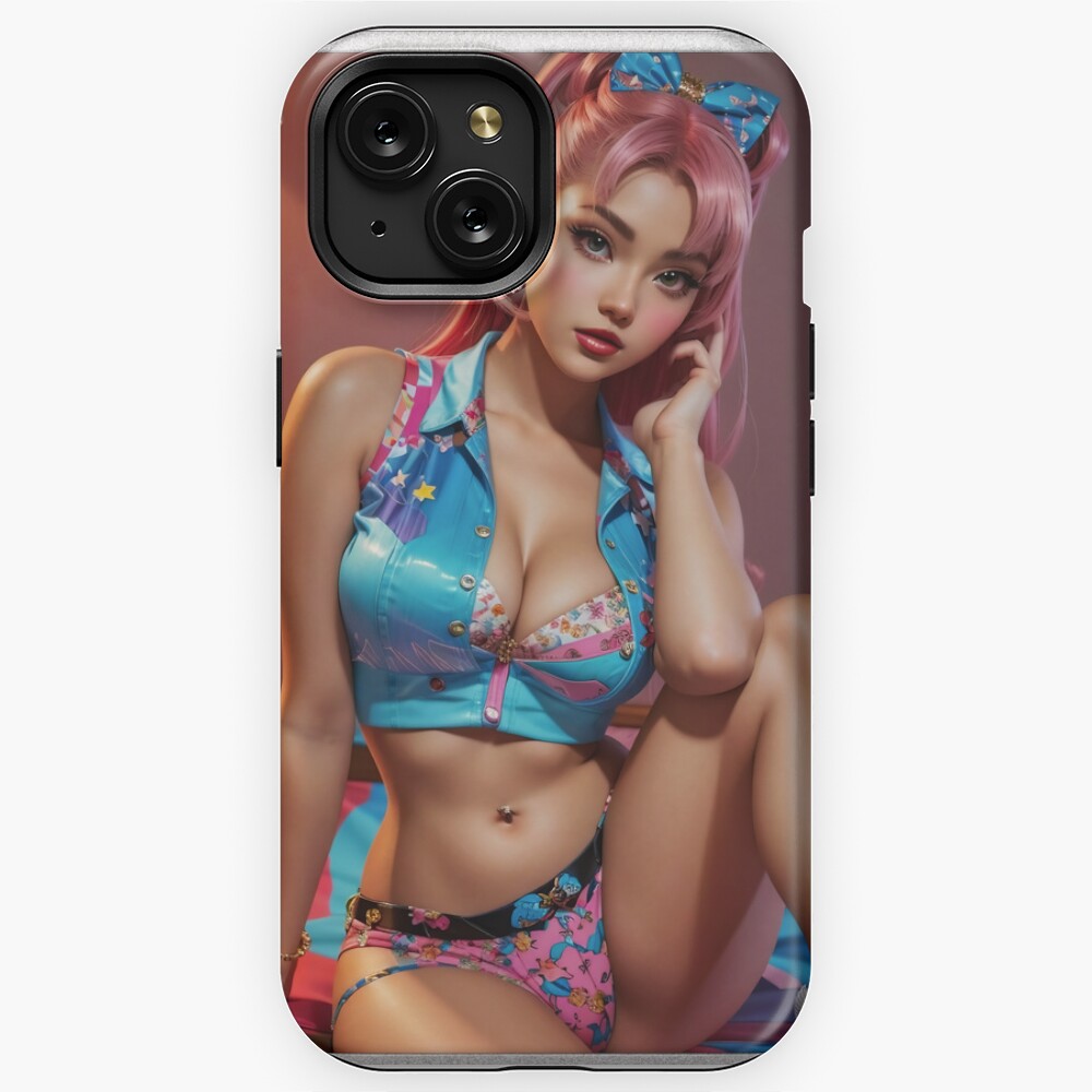 Nancy Wants To Go Out And Have Fun Alluring AI Concept Art Portrait by Xzendor7 Decorative iPhone 15, iPhone 15 Plus, iPhone 15 Pro, IPhone 15 Pro Max Cases