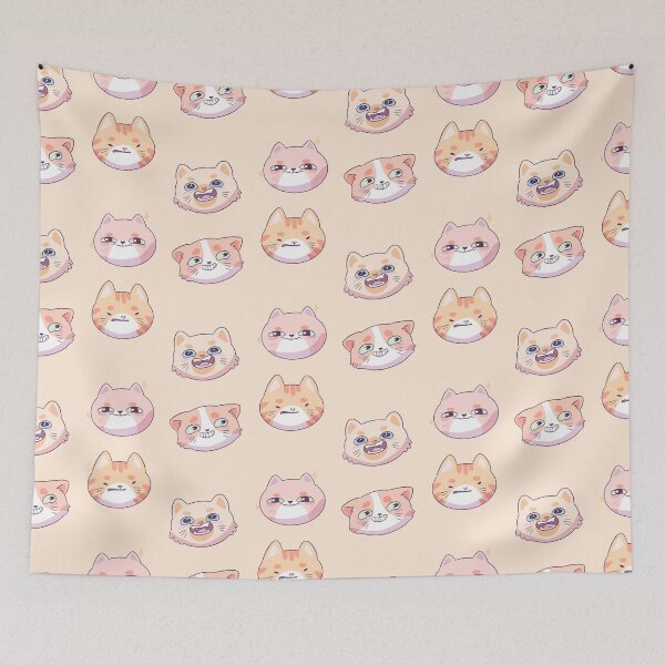 Item preview, Kawaii funny pastel cats face pack designed and sold by Yaragold.