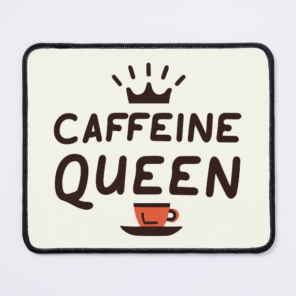 Item preview, Caffeine queen, crown and coffee glass designed and sold by ARVM.