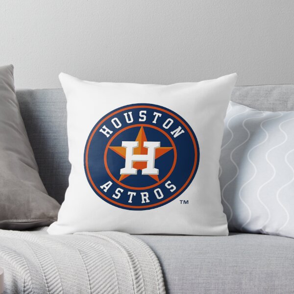 Houston Astros Rainbow Fabric Decorator Pillow