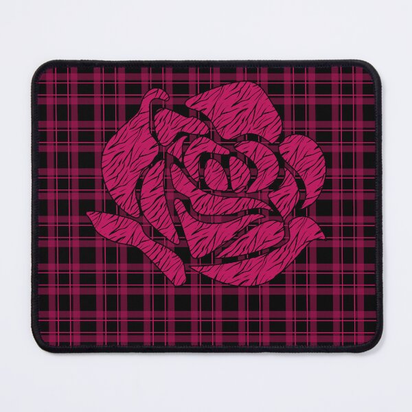 Item preview, Burgundy plaid textile patchwork designed and sold by fuzzyfox.