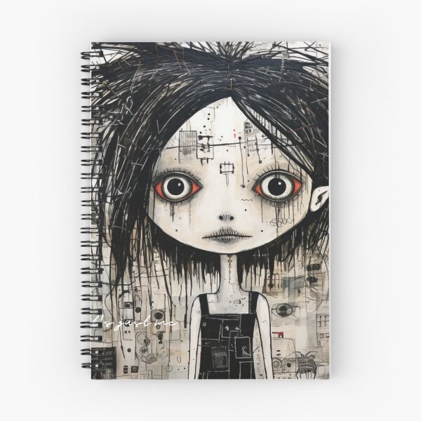 Item preview, Sweet and pretty girl with black hair and red big eyes designed and sold by EDSOP.