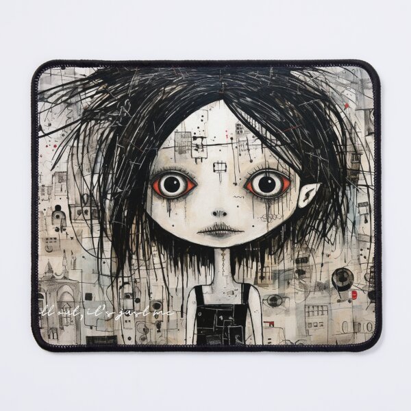 Item preview, Sweet and pretty girl with black hair and red big eyes designed and sold by EDSOP.