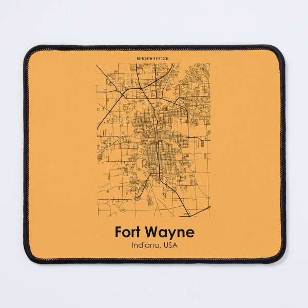 Item preview, City Road Map of Fort Wayne, Indian, USA  designed and sold by 2BROSMAPS1.