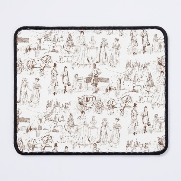 Item preview, A visit to Pemberly Toile // Burnt Umber designed and sold by The Artwerks.