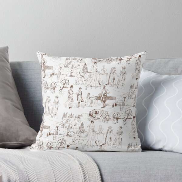 Item preview, A visit to Pemberly Toile // Burnt Umber designed and sold by The Artwerks.