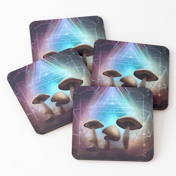 Item preview, Psychedelic sacred geometry Mushrooms designed and sold by humanwurm.