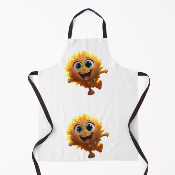 Item preview, Little cartoon sunflower smiling and running designed and sold by AI-Only Creations.