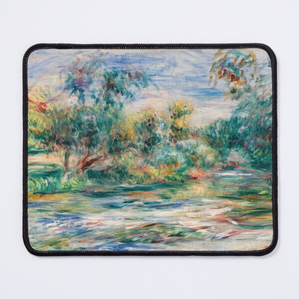 Item preview, Pierre-Auguste Renoir: Landscape (Paysage), desk mat, mousse pad, sticker, bottle, apron, poster designed and sold by Suzana Djordjevic.