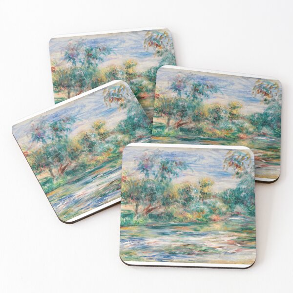 Item preview, Pierre-Auguste Renoir: Landscape (Paysage), desk mat, mousse pad, sticker, bottle, apron, poster designed and sold by Suzana Djordjevic.