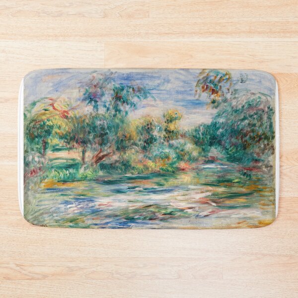 Item preview, Pierre-Auguste Renoir: Landscape (Paysage), desk mat, mousse pad, sticker, bottle, apron, poster designed and sold by Suzana Djordjevic.
