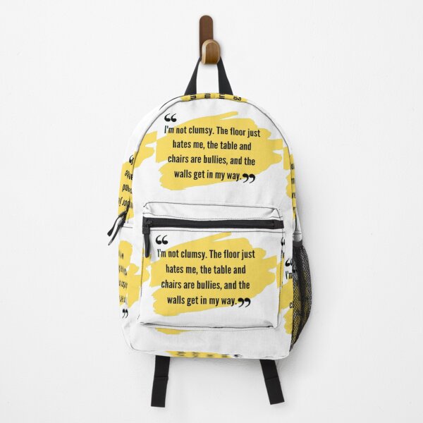 Item preview,  funny qoutes | I'm not clumsy. The floor just hates me, the table and chairs are bullies, and the walls get in my way. designed and sold by ArtsyElegance4U ⭐⭐⭐⭐⭐.