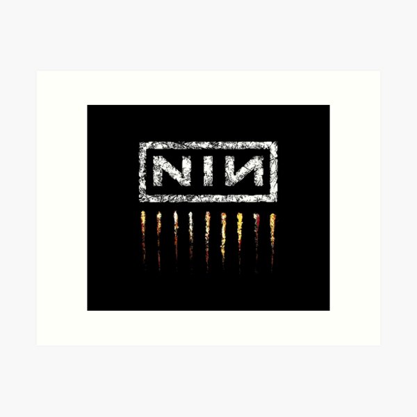 Vintage 90s Nine Inch Nails Logo Shirt Size XL Broken… - Gem