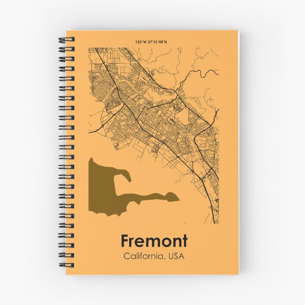 Item preview, City Road Map of Fremont, California, USA  designed and sold by 2BROSMAPS1.