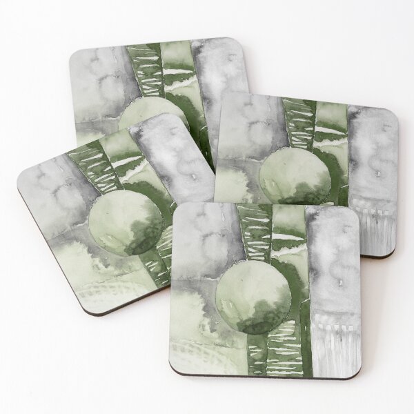 Item preview, Green gray abstract designed and sold by ElaSzczepaniak.