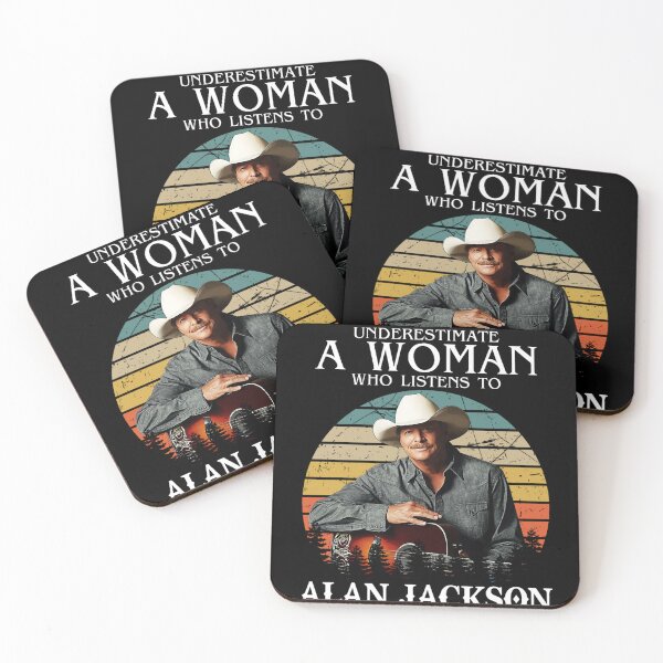 Item preview, Never Underestimate A Woman Who Listens to Alan Jackson designed and sold by CandyAyannaA.