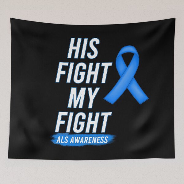 Item preview, His Fight Is My Fight ALS Amyotrophic Lateral Sclerosis Awareness designed and sold by Color-Sparkle.