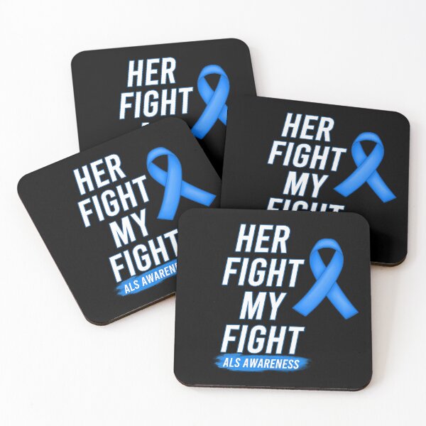 Item preview, Her Fight Is My Fight ALS Amyotrophic Lateral Sclerosis Awareness designed and sold by Color-Sparkle.