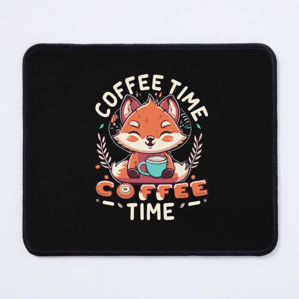 Item preview, Kawaii Red Fox Coffee Time Cute Redfox Art designed and sold by lolByDesign.