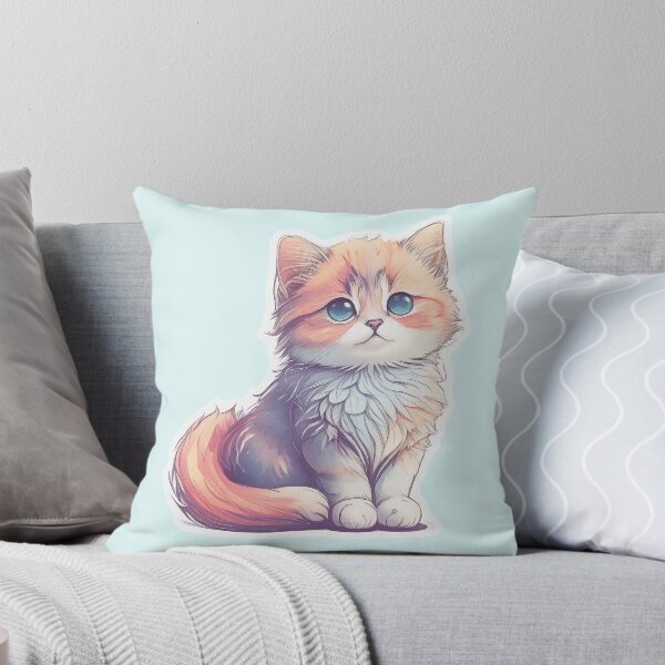 Item preview, A Cute Fluffy Pastel Cat designed and sold by NidADesign.