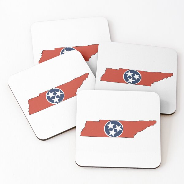 Item preview, TN State Flag in Tennessee Outline designed and sold by studiobylomax.