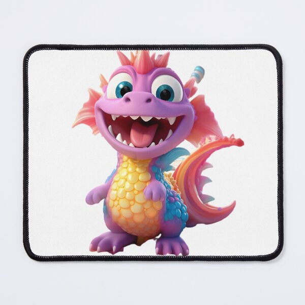 Item preview, Cheerful and happy colorful dragon smiling designed and sold by AI-Only Creations.