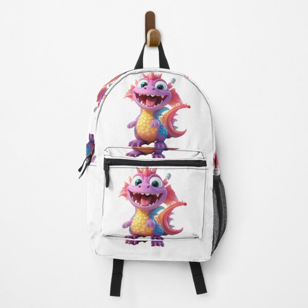 Item preview, Cheerful and happy colorful dragon smiling designed and sold by AI-Only Creations.