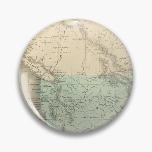 Item preview, Vintage Map of The Oregon Territory (1848) designed and sold by BravuraMedia.