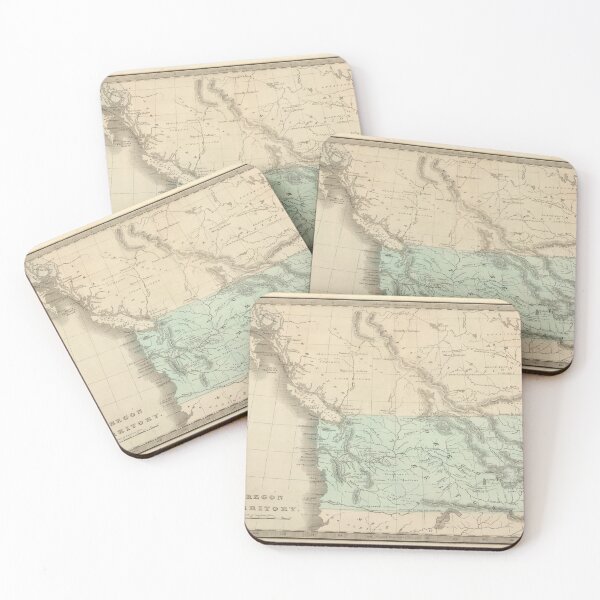 Item preview, Vintage Map of The Oregon Territory (1848) designed and sold by BravuraMedia.