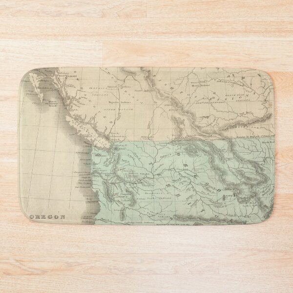 Item preview, Vintage Map of The Oregon Territory (1848) designed and sold by BravuraMedia.