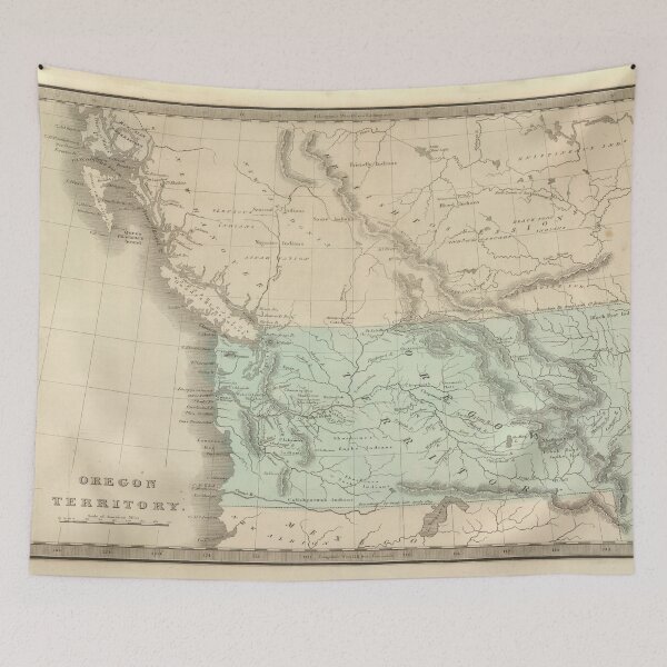 Item preview, Vintage Map of The Oregon Territory (1848) designed and sold by BravuraMedia.