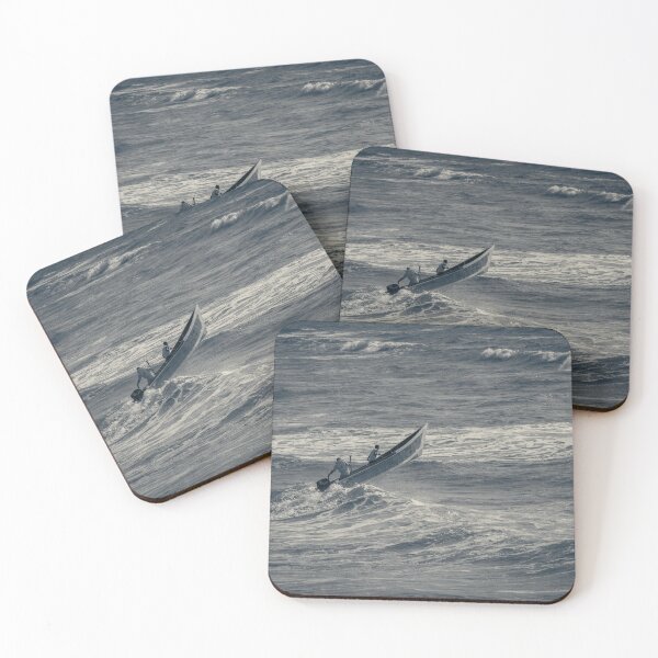Item preview, Boats 3--Fishing boat battling the waves in Ecuador designed and sold by grsphotography.