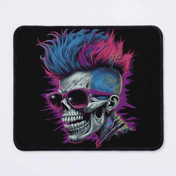 Item preview, Horror punk zombie skull designed and sold by drizzd.