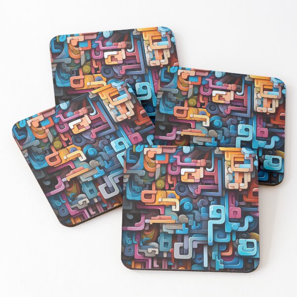 Item preview, Abstract Graffiti blue painting designed and sold by manaxart.