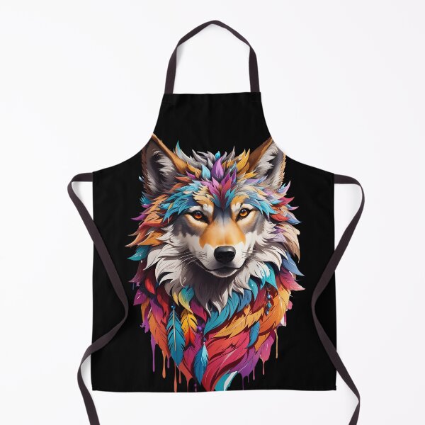 Item preview, Colorful Wolf Face designed and sold by Win Hardy.