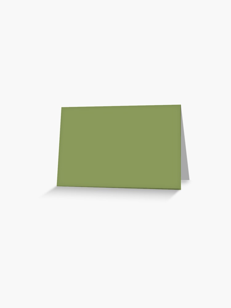 Greeting Card, Sage Green Color designed and sold by Claudiocmb