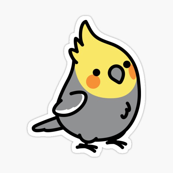 Chubby Cockatiel  Sticker